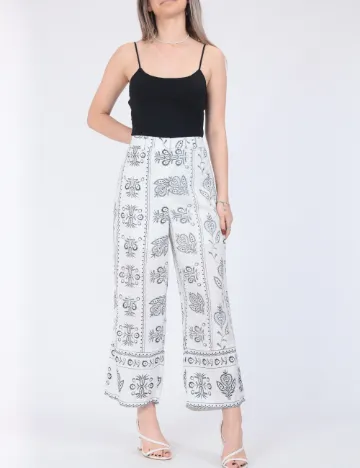 Pantaloni Jacqueline de Yong, alb