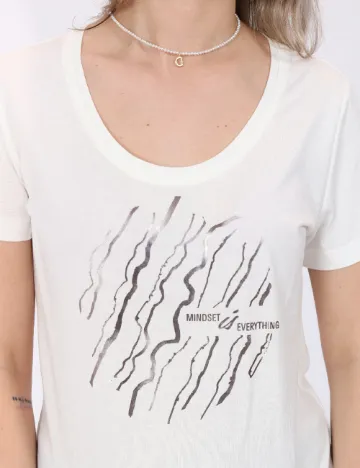 Tricou s.Oliver, alb Alb