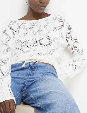 Bluza River Island, alb