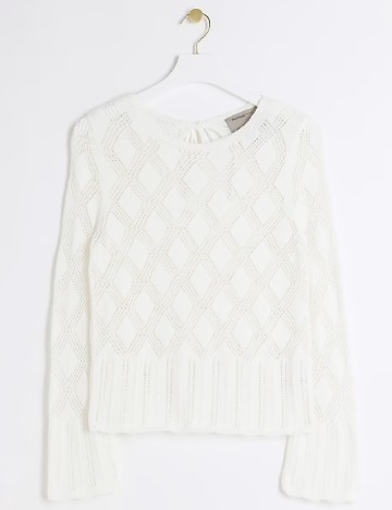 Bluza River Island, alb