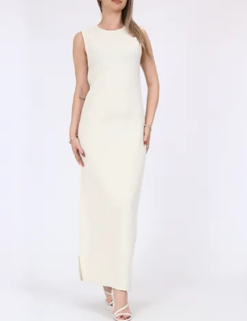 Rochie lunga Jacqueline de Yong, crem Crem