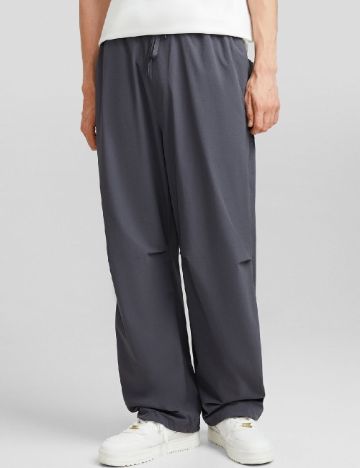 Pantaloni Bershka, gri