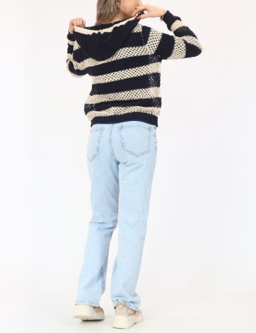 Hanorac Only, crem/bleumarin