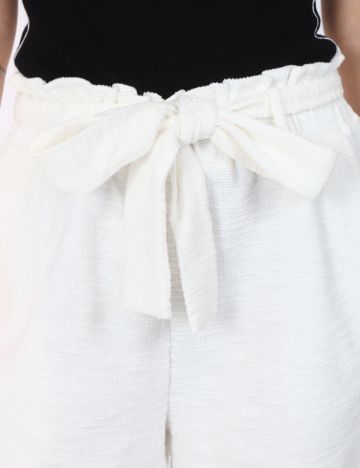 Pantaloni scurti Jacqueline de Yong, alb