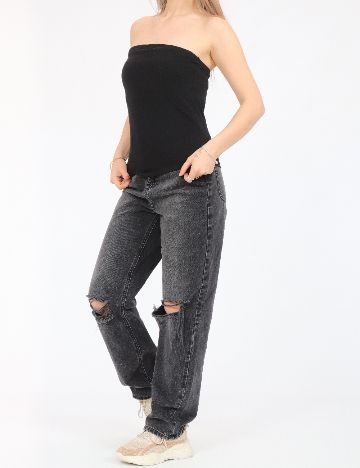 Top Jacqueline de Yong, negru