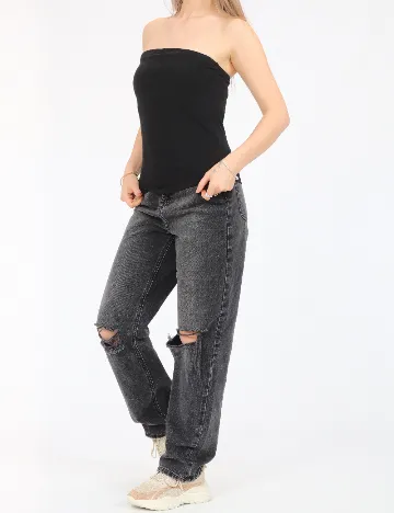 Top Jacqueline de Yong, negru
