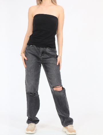 Top Jacqueline de Yong, negru