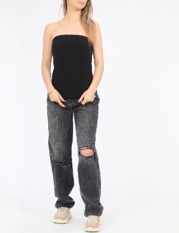 Top Jacqueline de Yong, negru