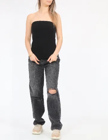 Top Jacqueline de Yong, negru