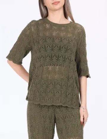 Bluza Jacqueline de Yong, negru Verde
