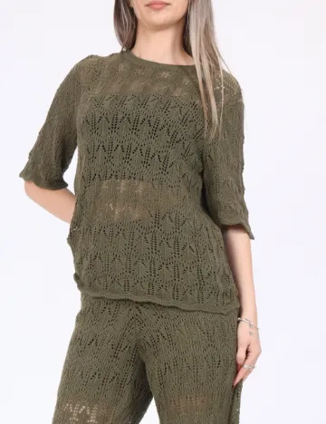 Bluza Jacqueline de Yong, negru Verde