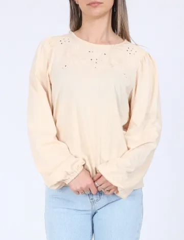 Bluza Jacqueline de Yong, crem Crem