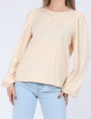 Bluza Jacqueline de Yong, crem
