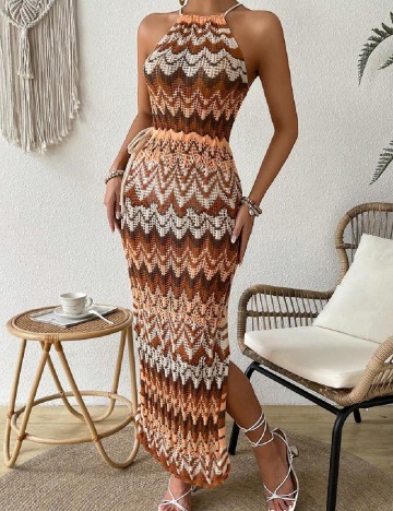 Rochie de plaja SHEIN, mix culori