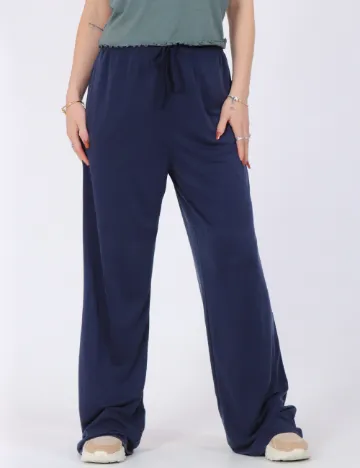 Pantaloni Jacqueline de Yong, bleumarin