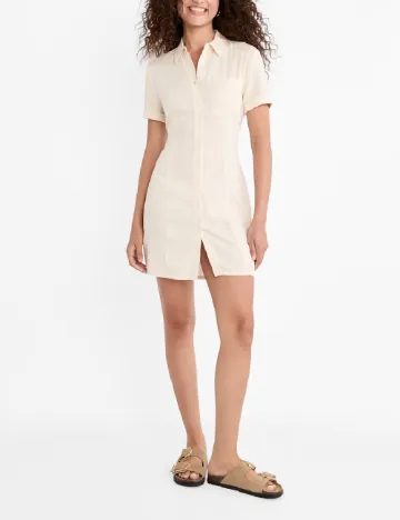Rochie scurta Stradivarius, crem