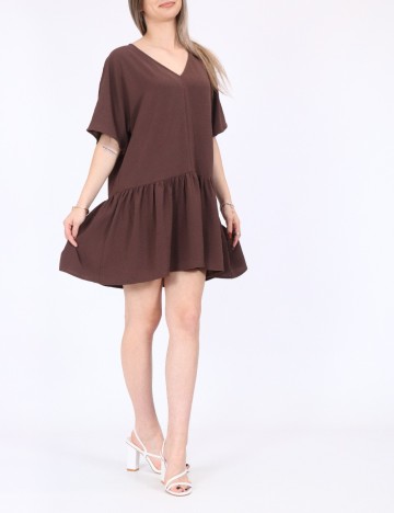 Rochie scurta Noisy May, maro