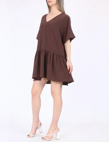 Rochie scurta Noisy May, maro