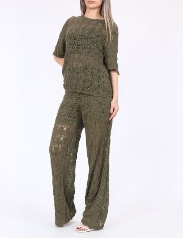 Pantaloni Jacqueline de Yong, verde