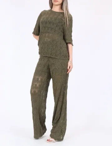 Pantaloni Jacqueline de Yong, verde