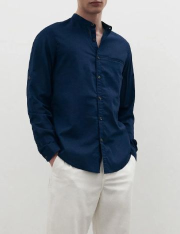 Camasa Reserved, bleumarin