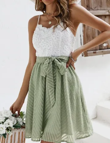 Rochie scurta SHEIN, verde