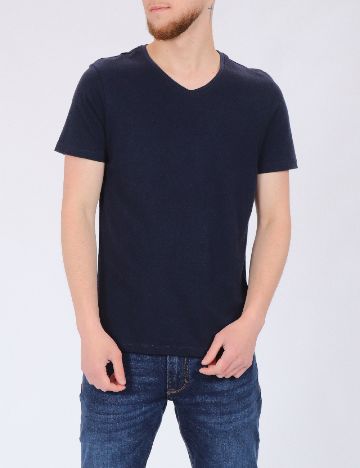 Tricou Reserved, bleumarin inchis