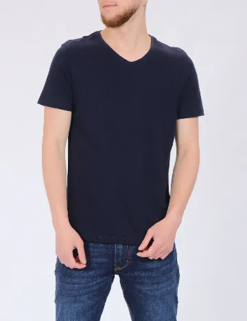Tricou Reserved, bleumarin inchis