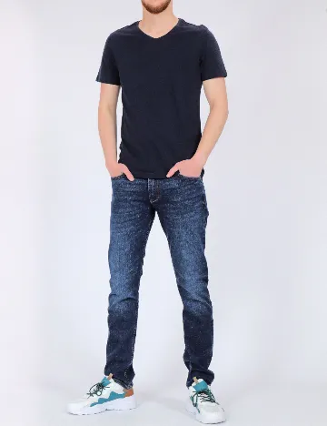 Tricou Reserved, bleumarin inchis