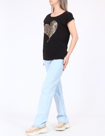 Tricou Reserved, negru