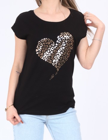 Tricou Reserved, negru