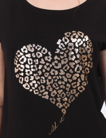 Tricou Reserved, negru