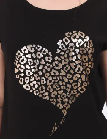 Tricou Reserved, negru
