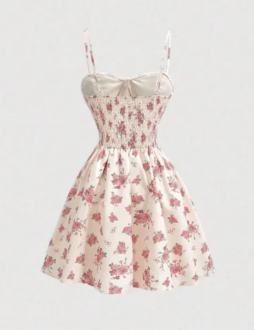 Rochie scurta SHEIN, floral print