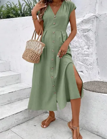 Rochie lunga SHEIN, verde