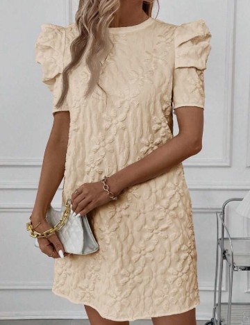 Rochie scurta SHEIN, crem