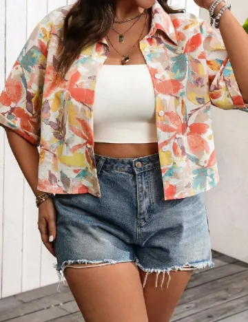 Camasa SHEIN CURVE, mix culori
