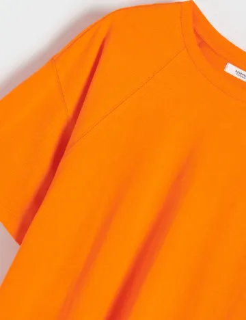 Tricou Oversize Reserved, portocaliu