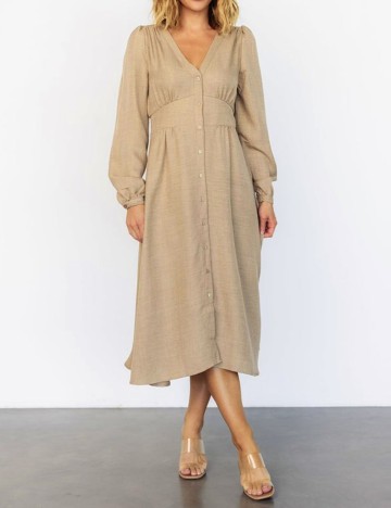 Rochie medie Vero Moda, maro