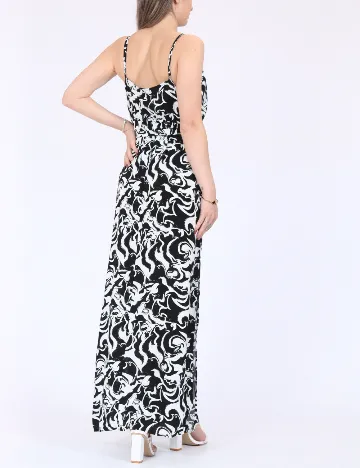 Rochie lunga Vero Moda, alb/negru