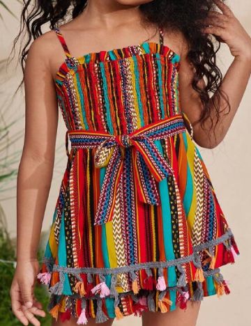 Salopeta Shein Kids, mix culori