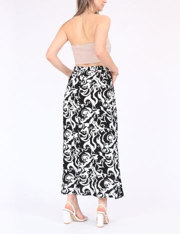 Fusta Vero Moda, alb/negru