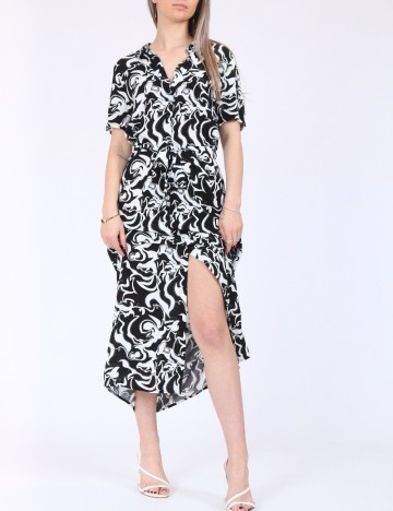 Rochie medie Vero Moda, alb/negru