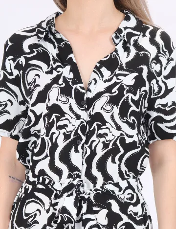 Rochie medie Vero Moda, alb/negru Negru