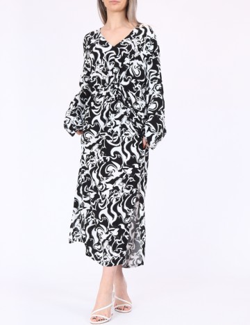 Rochie medie Vero Moda, alb/negru