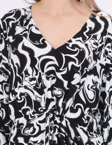 Rochie medie Vero Moda, alb/negru