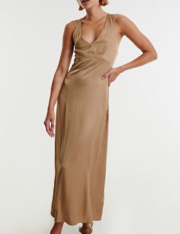 Rochie medie Edited, maro