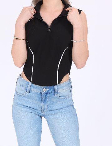 Top Vero Moda, negru