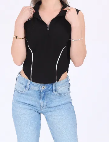 Top Vero Moda, negru