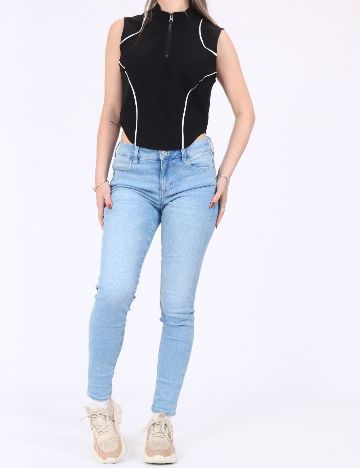 Top Vero Moda, negru